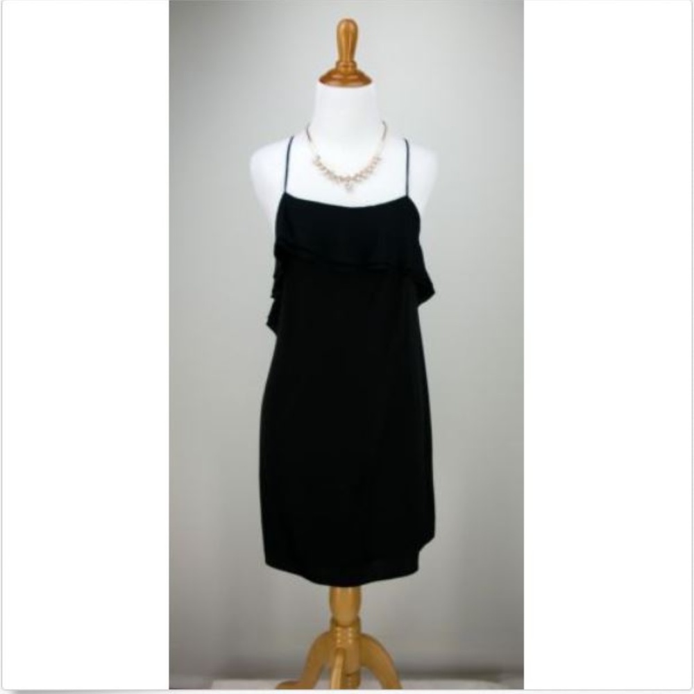 ALICE + OLIVIA Dress M Silk Blend Ruffle Cocktail